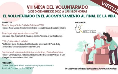 Mesa del voluntariado para el acompañamiento al final de la vida