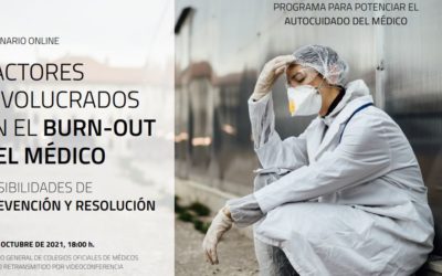 La OMC organiza un seminario online sobre el “burn-out” de los médicos