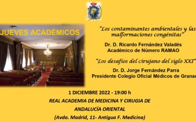 Regresan los Jueves Académicos a la Real Academia de Medicina y Cirugía