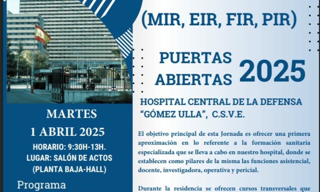 JORNADA (MIR, EIR, FIR, PIR) PUERTAS ABIERTAS 2025