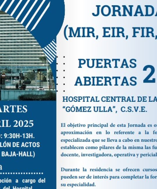 JORNADA (MIR, EIR, FIR, PIR) PUERTAS ABIERTAS 2025