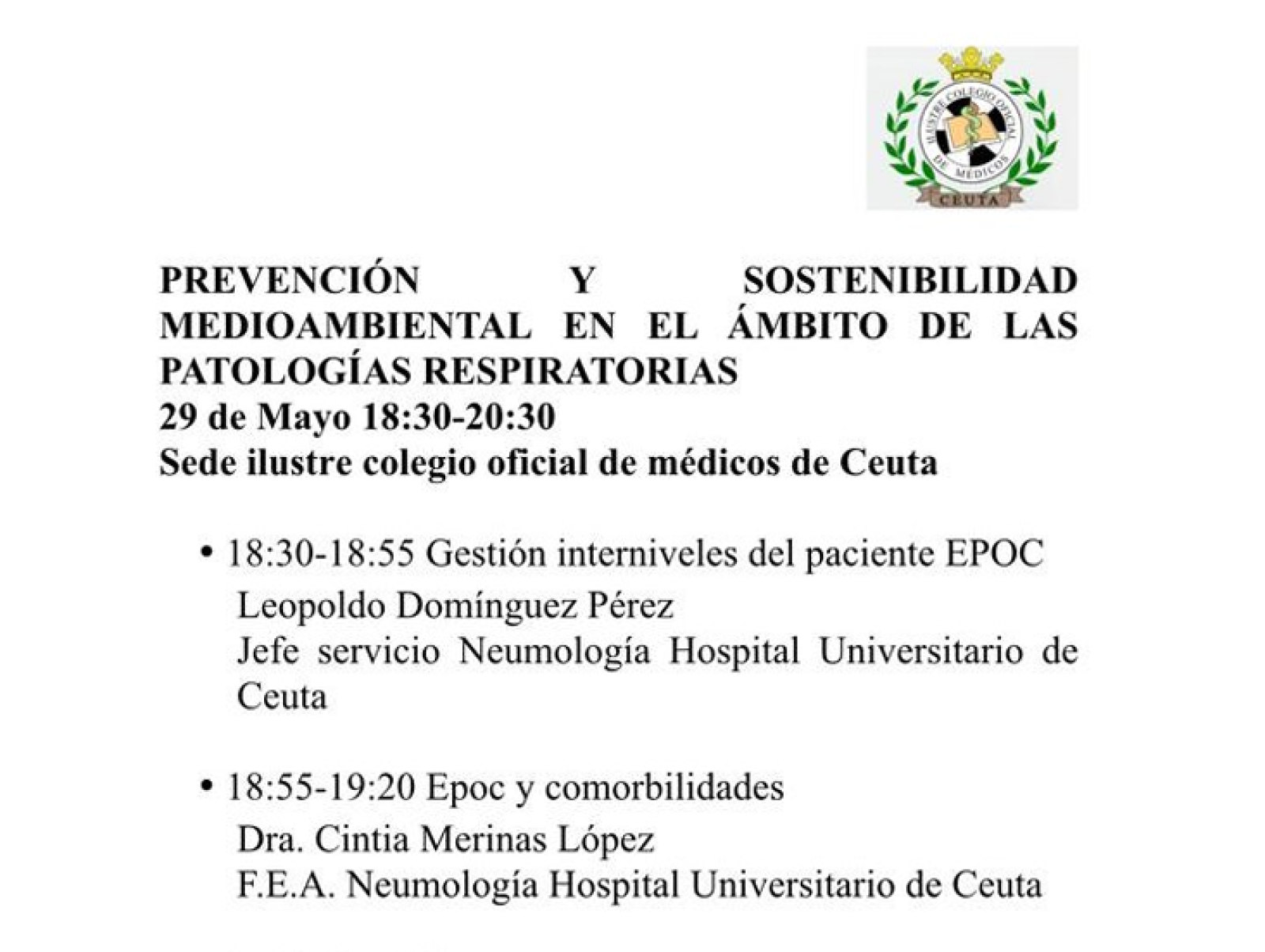 PREVENCIÓN Y SOSTENIBILIDADMEDIOAMBIENTAL EN EL ÁMBITO DE LASPATOLOGÍAS RESPIRATORIAS