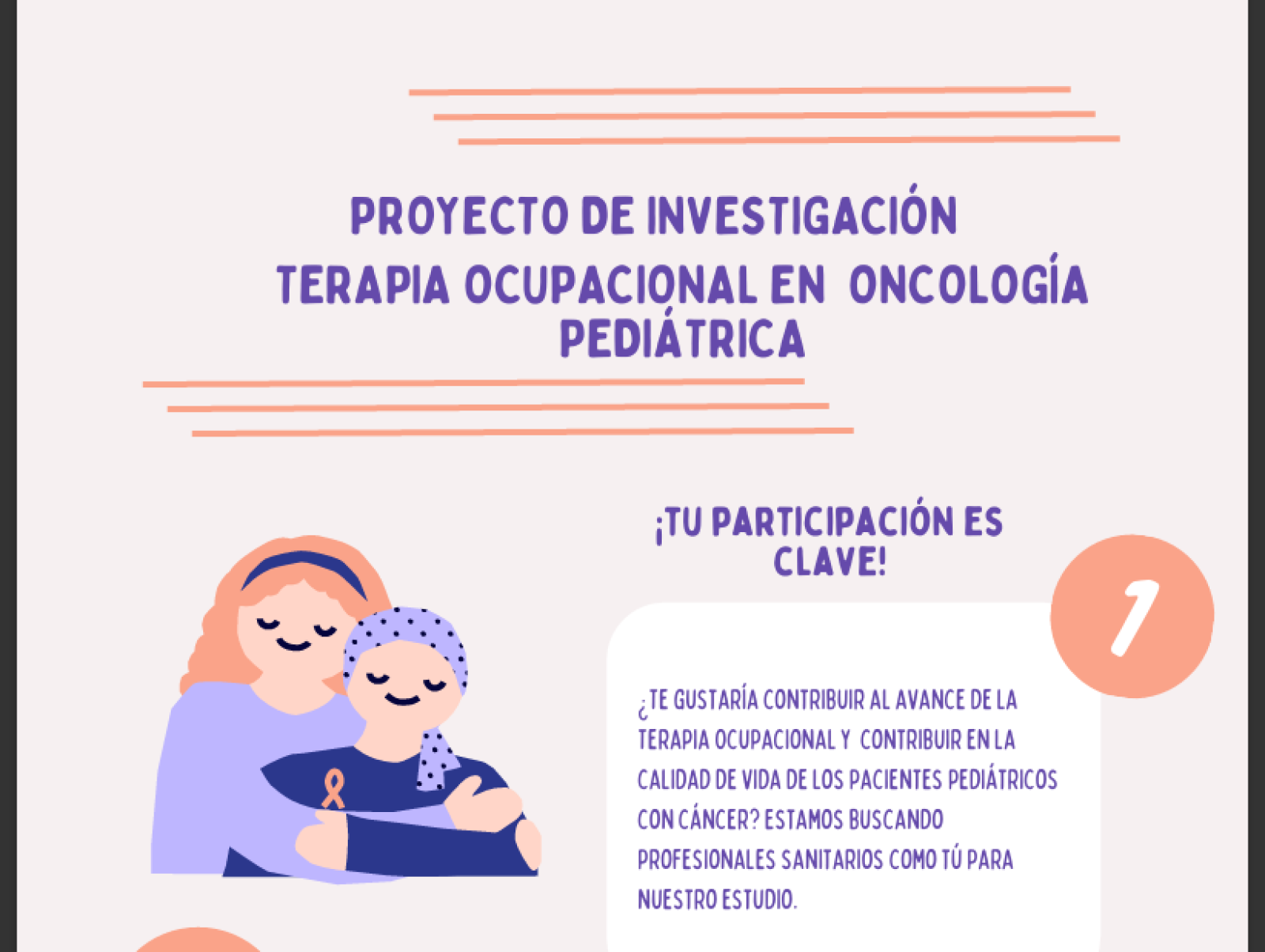 PROYECTO DE INVESTIGACIÓNTERAPIA OCUPACIONAL EN ONCOLOGÍAPEDIÁTRICA