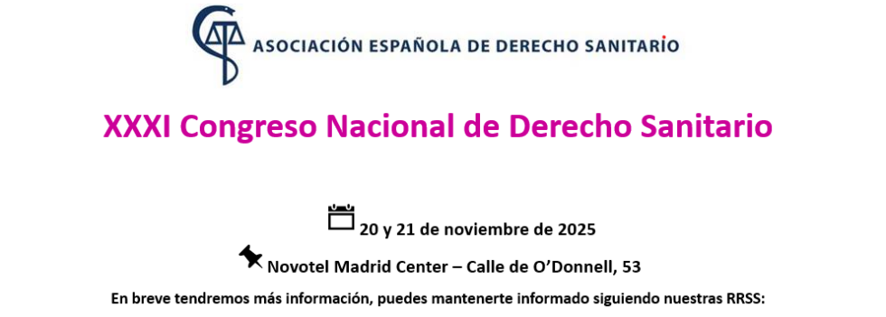 Select XXXI Congreso Nacional de Derecho Sanitario